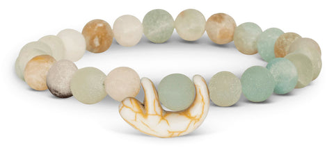 Fahlo unisex Sloth Bracelet in sky stone