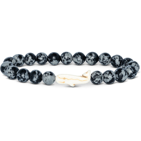 Fahlo unisex Whale Bracelet in Ocellli Stone
