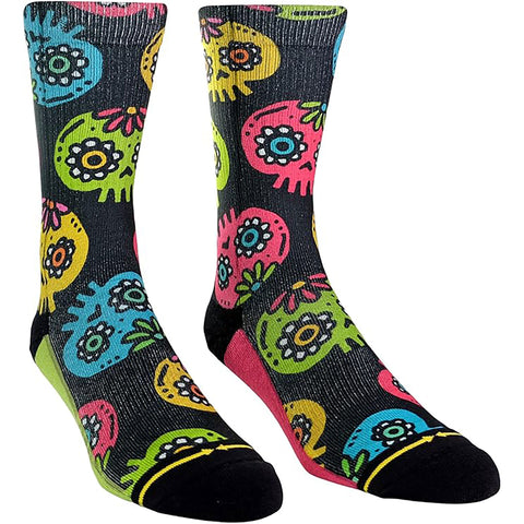 Merge4 Mens Classic Crew Socks in Walmazan Sugar Skulls