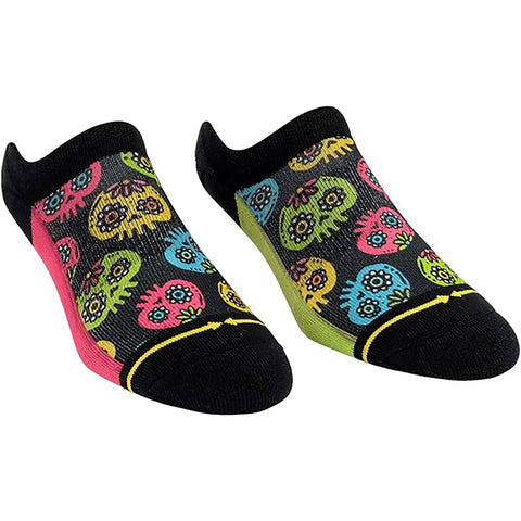 Merge4 Mens No Show Socks in Walmazan Sugar Skulls