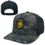 Edge Wave Head Hydro Hat in viper camo/black