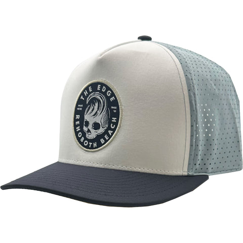 Edge Wave Head Hydro Hat in white/navy/grey