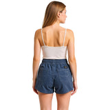 Edge Womens Kinsley Cord Shorts in Pewter