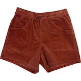 Edge Womens Cord Shorts in redrock