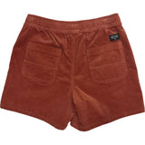 Edge Womens Cord Shorts in redrock