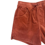 Edge Womens Cord Shorts in redrock