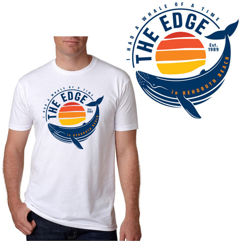 Edge Whale Time T-Shirts in white and 3XL