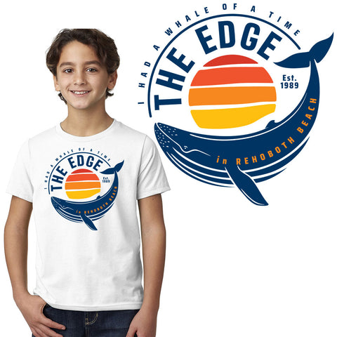 Edge Whale Youth T-Shirts in white