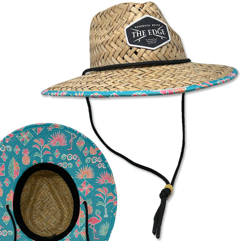 Edge Womens Mingo Straw Hats in aqua