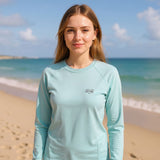 Edge Womens Nimbus L/S Tech Tops in surf