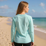 Edge Womens Nimbus L/S Tech Tops in surf