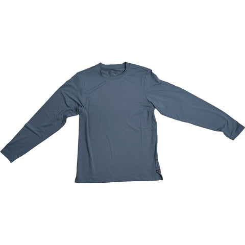 Edge Womens Cumulus L/S Tech Tops in blue