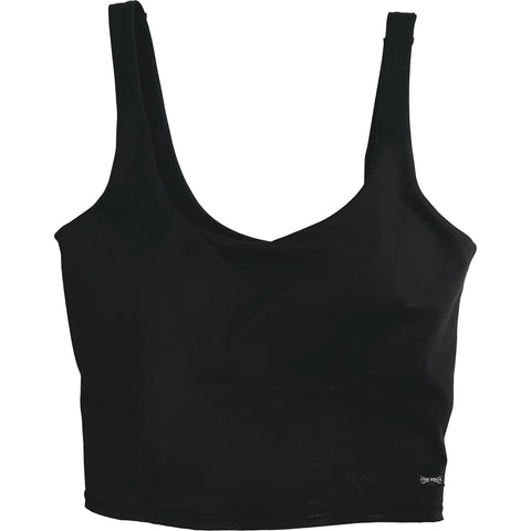 Edge Womens Cropped Fit Tank in black