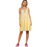 Pol Womens Peggy J Dress in baby yellow and large