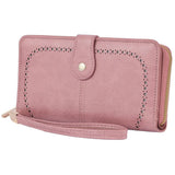 Chic Unlimited Womens Rachel Cut Out Wallets in blush
