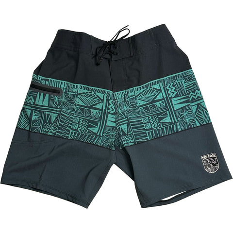 Edge Mens Zoom Boardshorts in Black