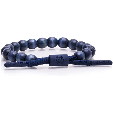Rastaclat unisex Courageous Wood Bead Bracelet in blue