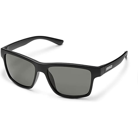 Suncloud A-Team Polarized Sunglasses in matte black and polar gray green