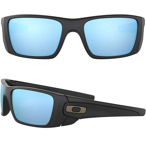 Oakley Fuel Cell Sunglasses in matte black and Prizm deep H2O polarized