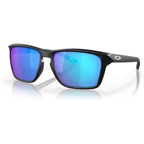 Oakley Sylas Sunglasses in matte black and Prizm sapphire polarized