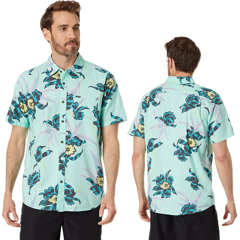 Volcom Mens Island Time S/S  Shirts in ice