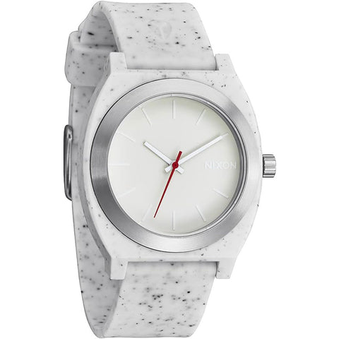Nixon Time Teller OPP Watches in silver and Vanilla speckle