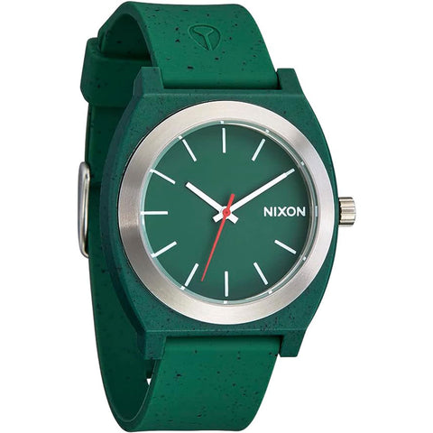 Nixon Time Teller OPP Watches in silver and olive speckle