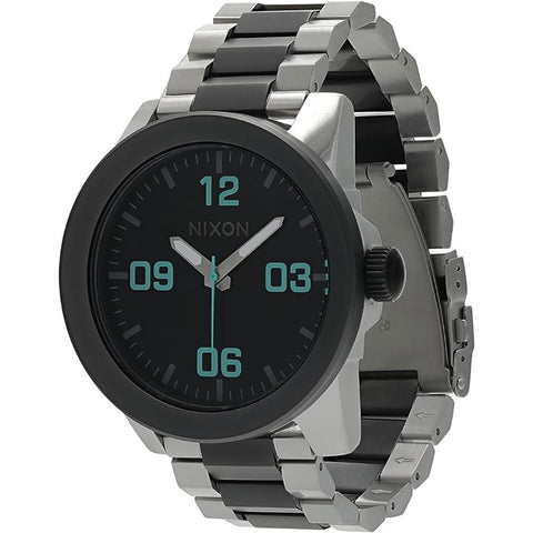 Nixon Corporal SS Watches in gunmetal and silver