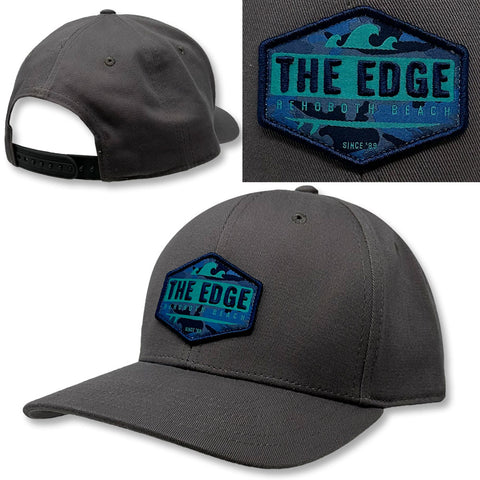 Edge Blue Wave Hats in charcoal