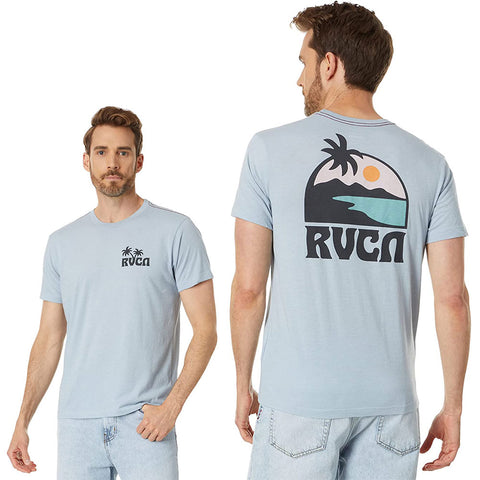 RVCA Mens Sundowner T- Shirts in Blue