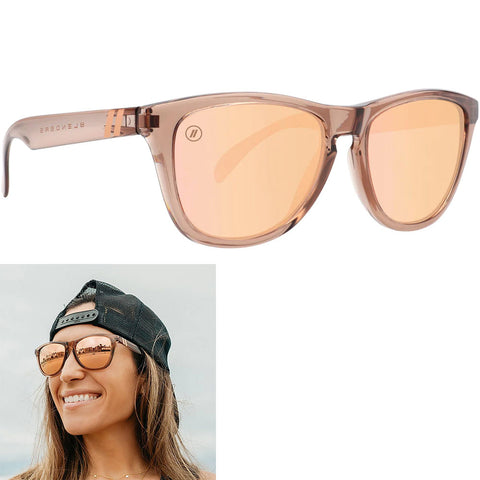Blenders Citrus Blast Sunglasses in champagne and pink polarized