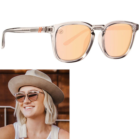 Blenders Sweet Diva Sunglasses in clear and pink polarized