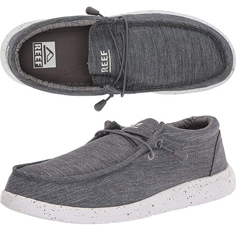 Reef Mens Cushion Coast TX Shoes in charcoal