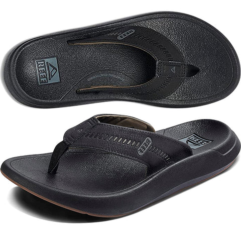 Reef Mens Swellsole Cruiser Sandals in black/grey