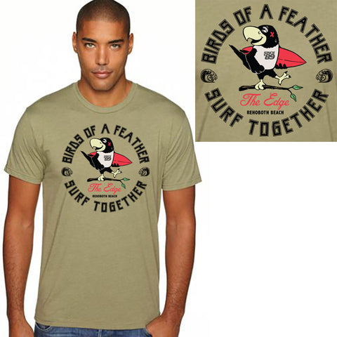 Edge Surf Bird T-Shirts in olive heather