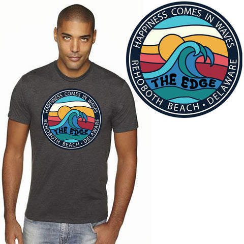 Edge Happiness T-Shirts in charcoal