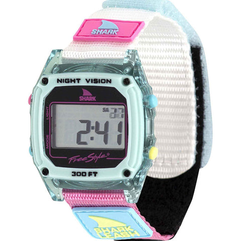 Freestyle Shark Classic Leash Watches in transparent sky and Caroline clear blue sky
