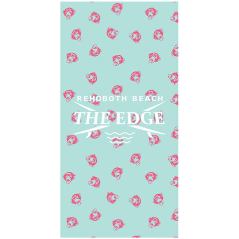 Edge DoubleFace Monkey Beach Towel in Mint