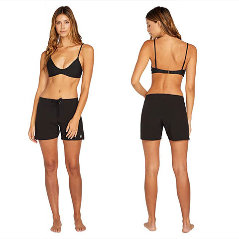 Volcom Womens Simply Solid 5" Shorts in Black