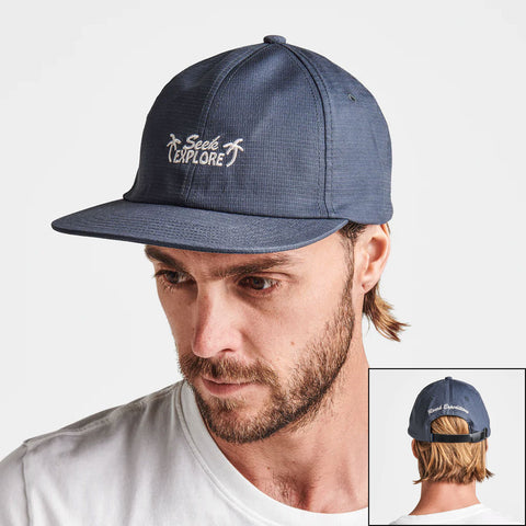 Roark Mens Campover Strapback Hats in navy