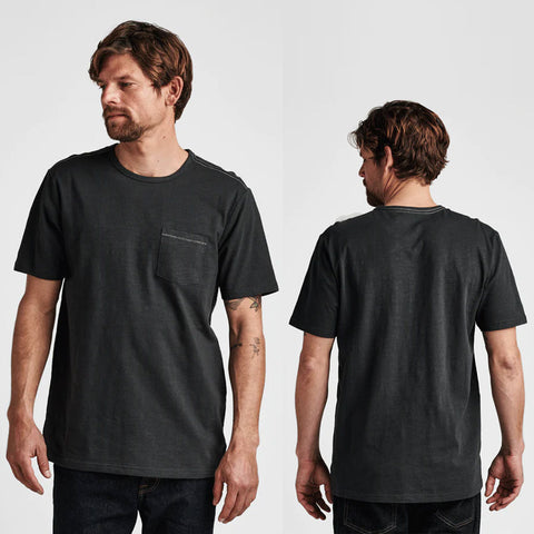 Roark Well Worn Midweight Organic  T-Shirts in charcoal