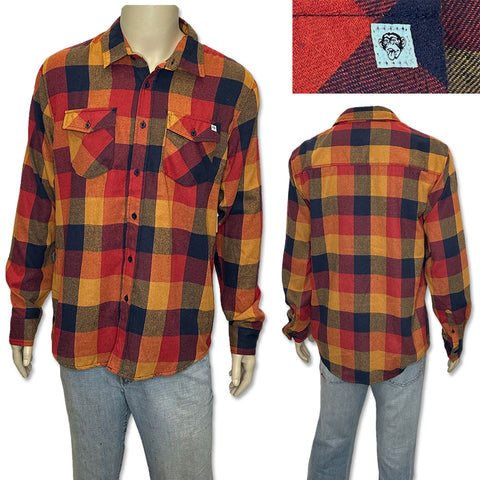 Edge Mens Pines Flannel Shirts Shirts in navy