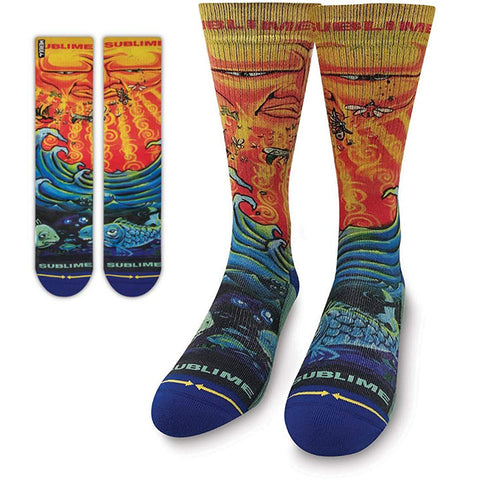 Merge4 Mens Sublime Everything Under the Sun Crew Socks in everything under the sun
