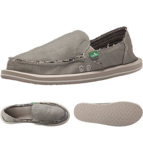 Sanuk Womens Donna Hemp Sandal Shoes in olive grey