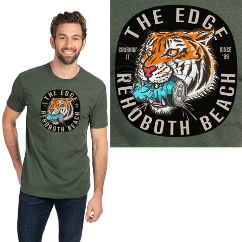 Edge Tiger Crush T-Shirts in forest heather